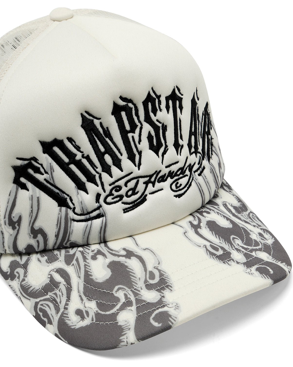 Trapstar x Ed Hardy Flame Trucker - Natural