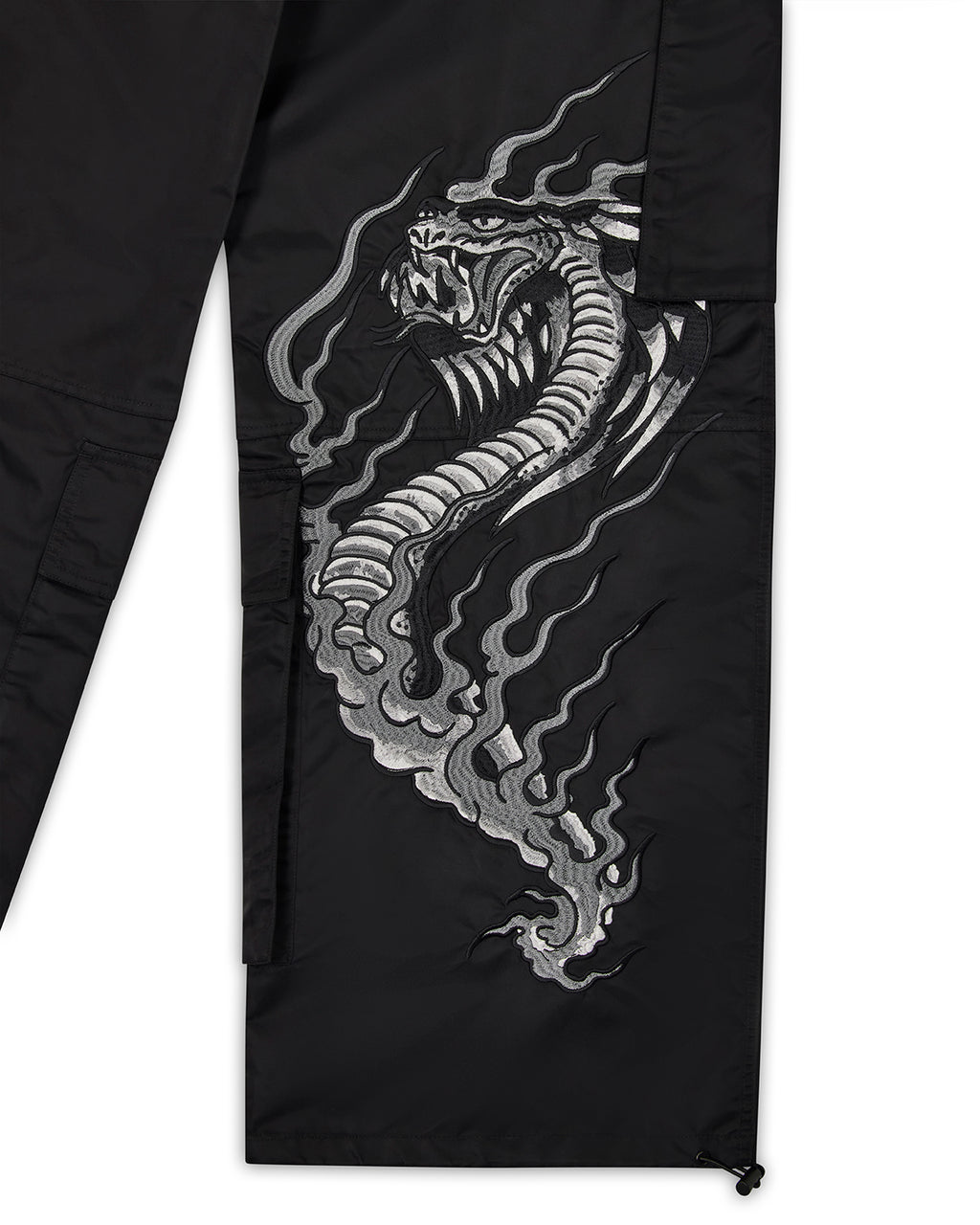 Trapstar x Ed Hardy Hell Cat Cargos - Black