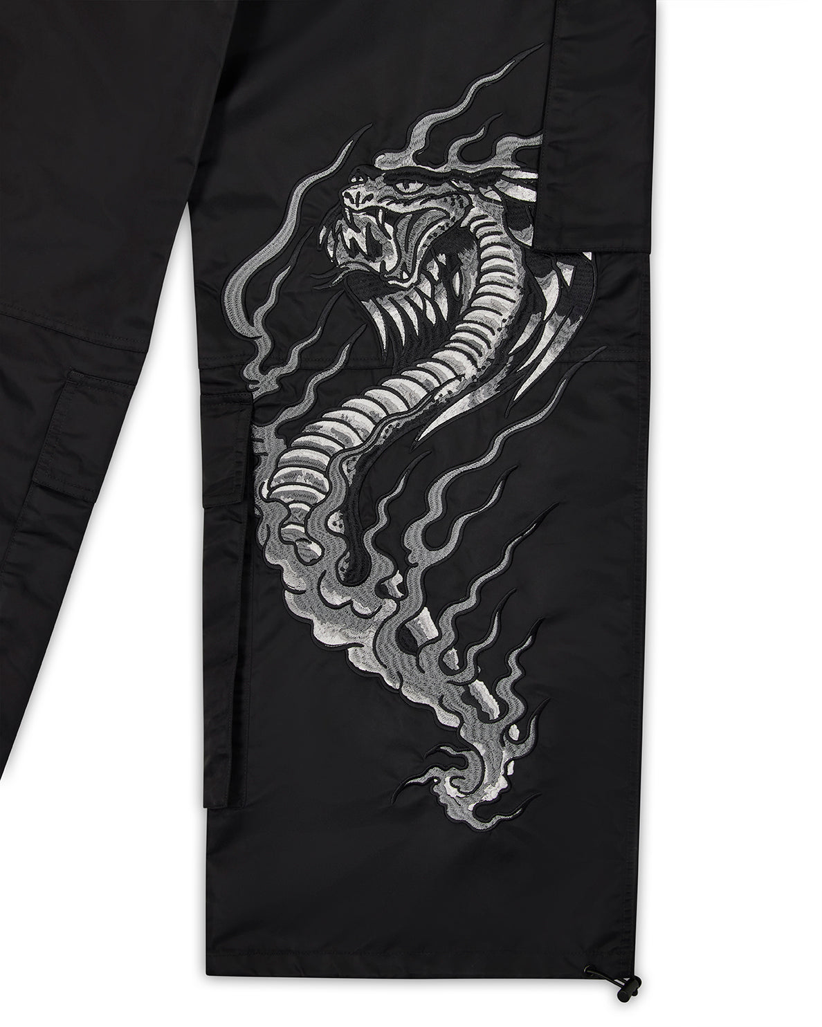 Trapstar x Ed Hardy Hell Cat Cargos - Black