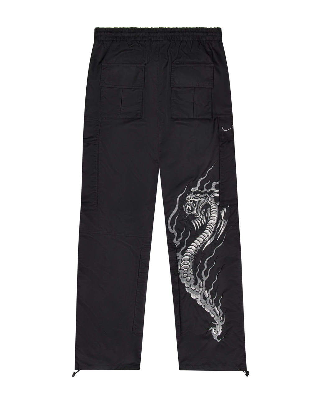Trapstar x Ed Hardy Hell Cat Cargos - Black