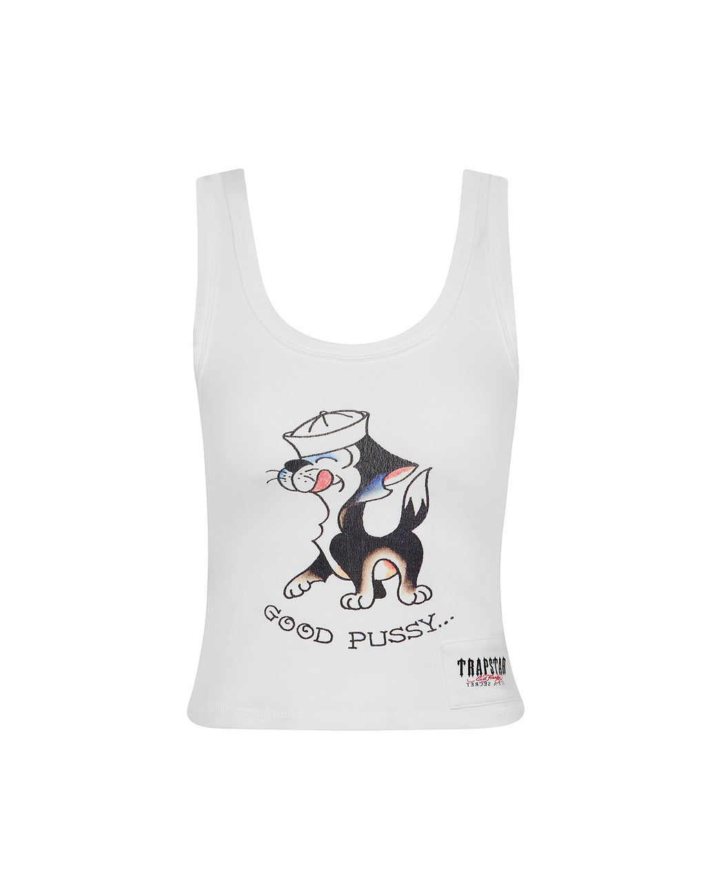 Trapstar x Ed Hardy Women's Good Pussy Vest - White