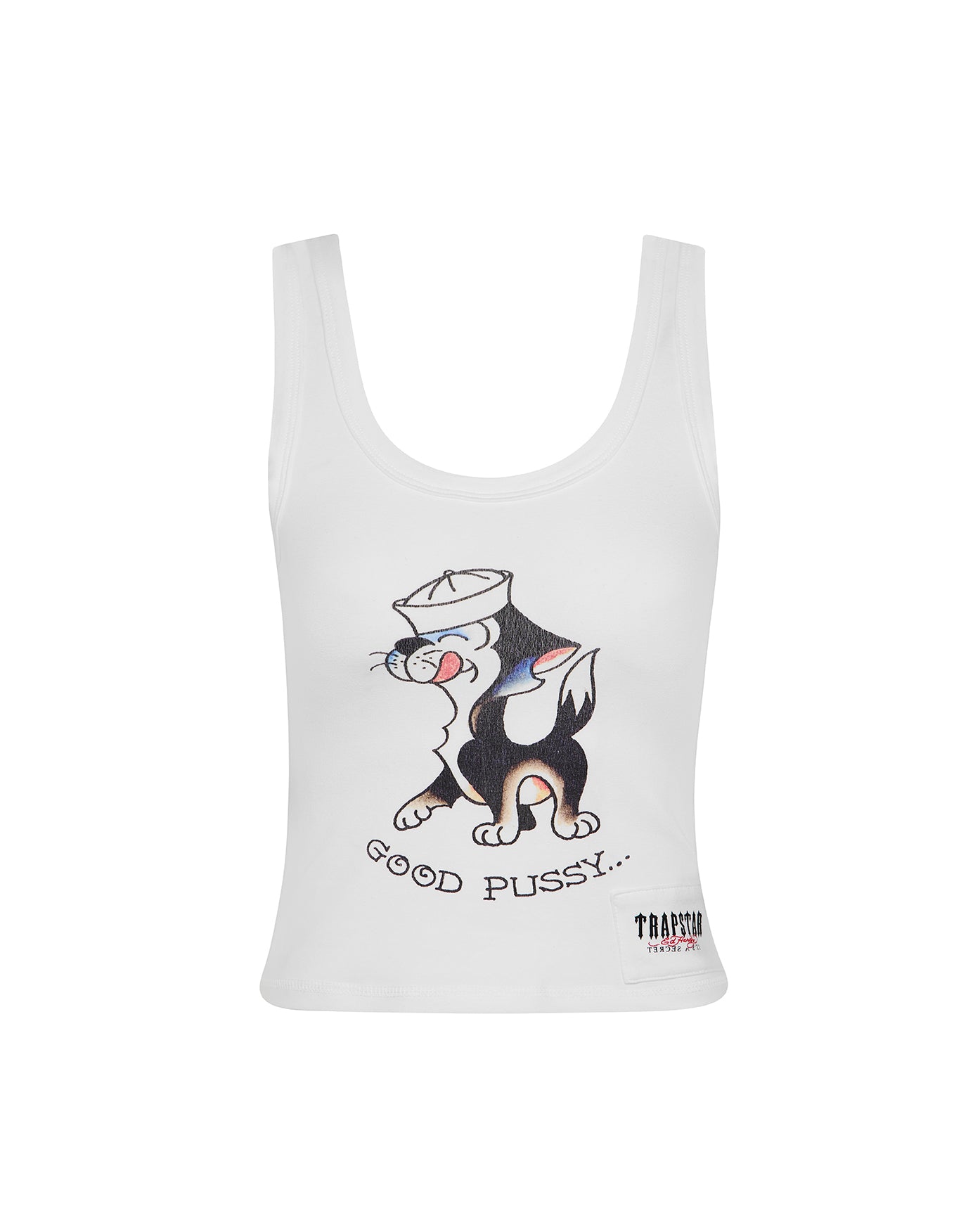 Trapstar x Ed Hardy Women's Good Pussy Vest - White