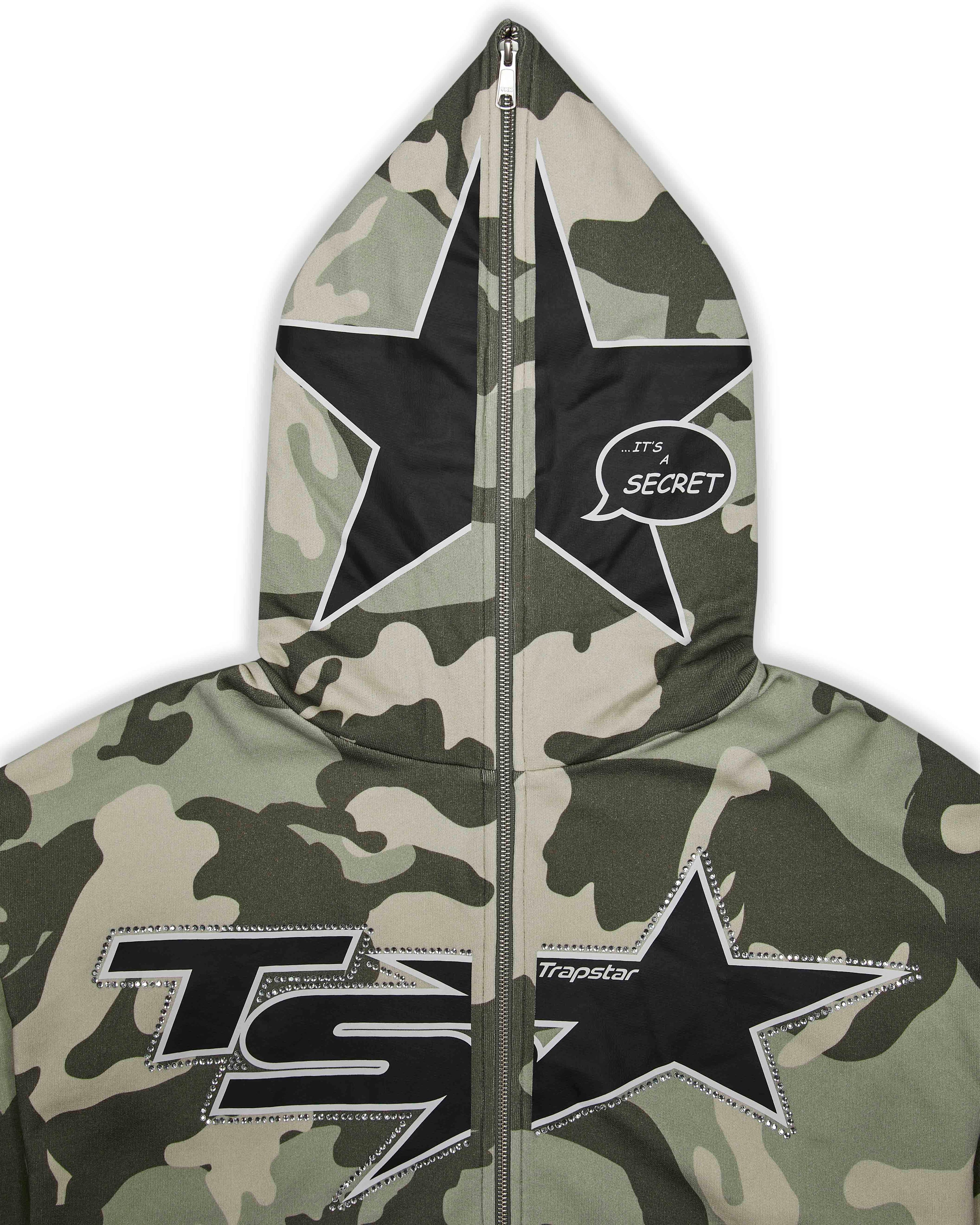 Trapstar TS Star Camo Hoodie - Green