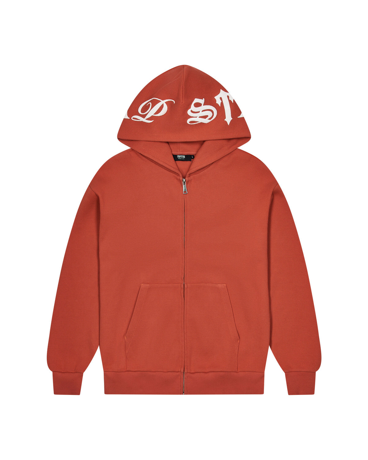 Script Waffle Hoodie - Red