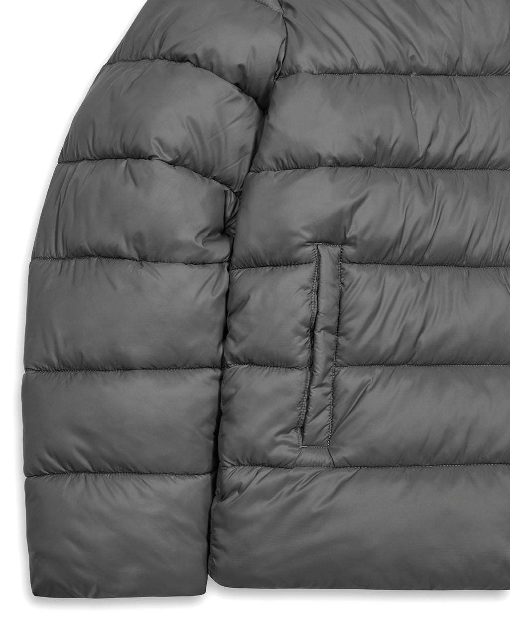 It's A Secret Hooded Puffer - Grey