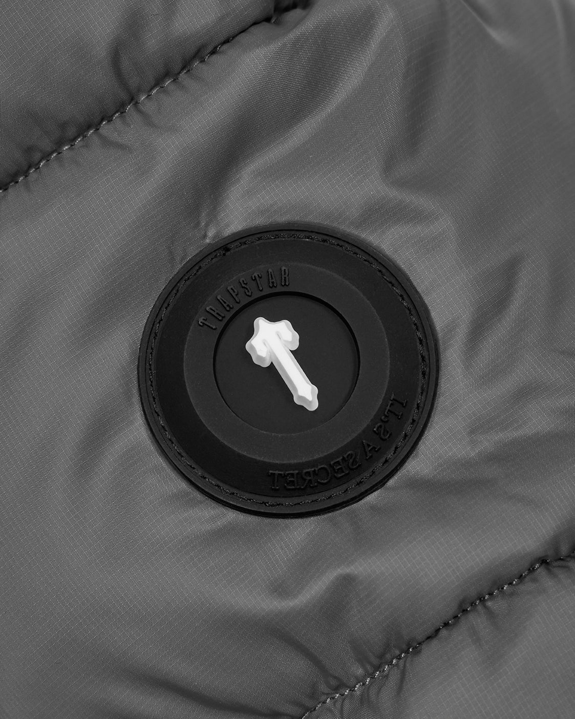 It's A Secret Hooded Puffer - Grey