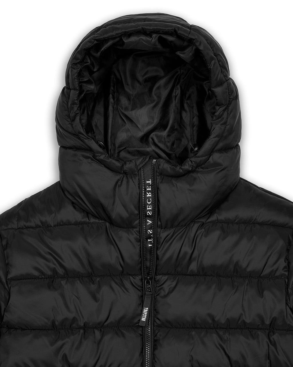It's A Secret Hooded Puffer - Black