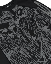 *PRE ORDER* Trapstar x Slawn Waffle LS Top - Black/Reflective