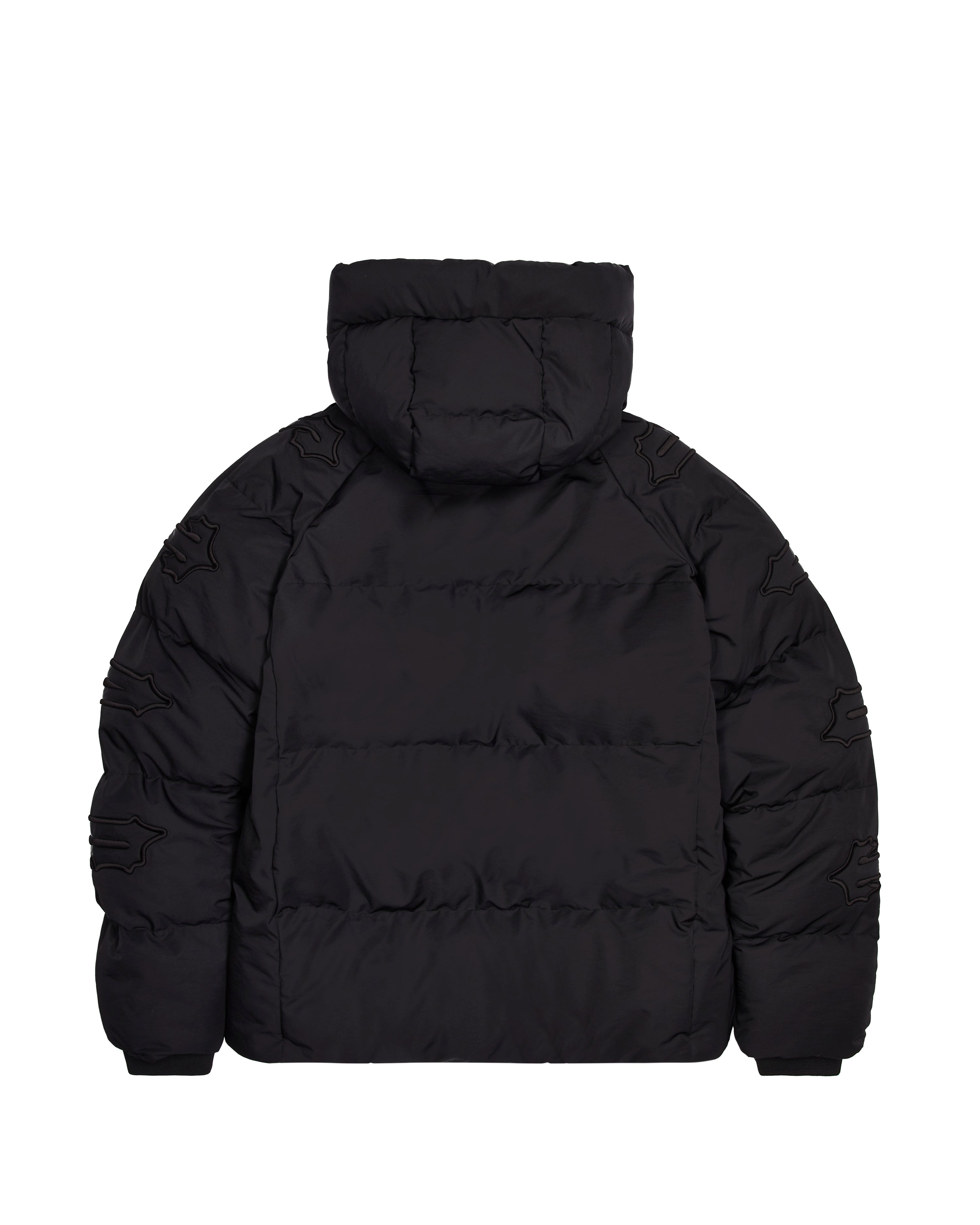 Hooded Irongate Sleeve Puffer - Blackout