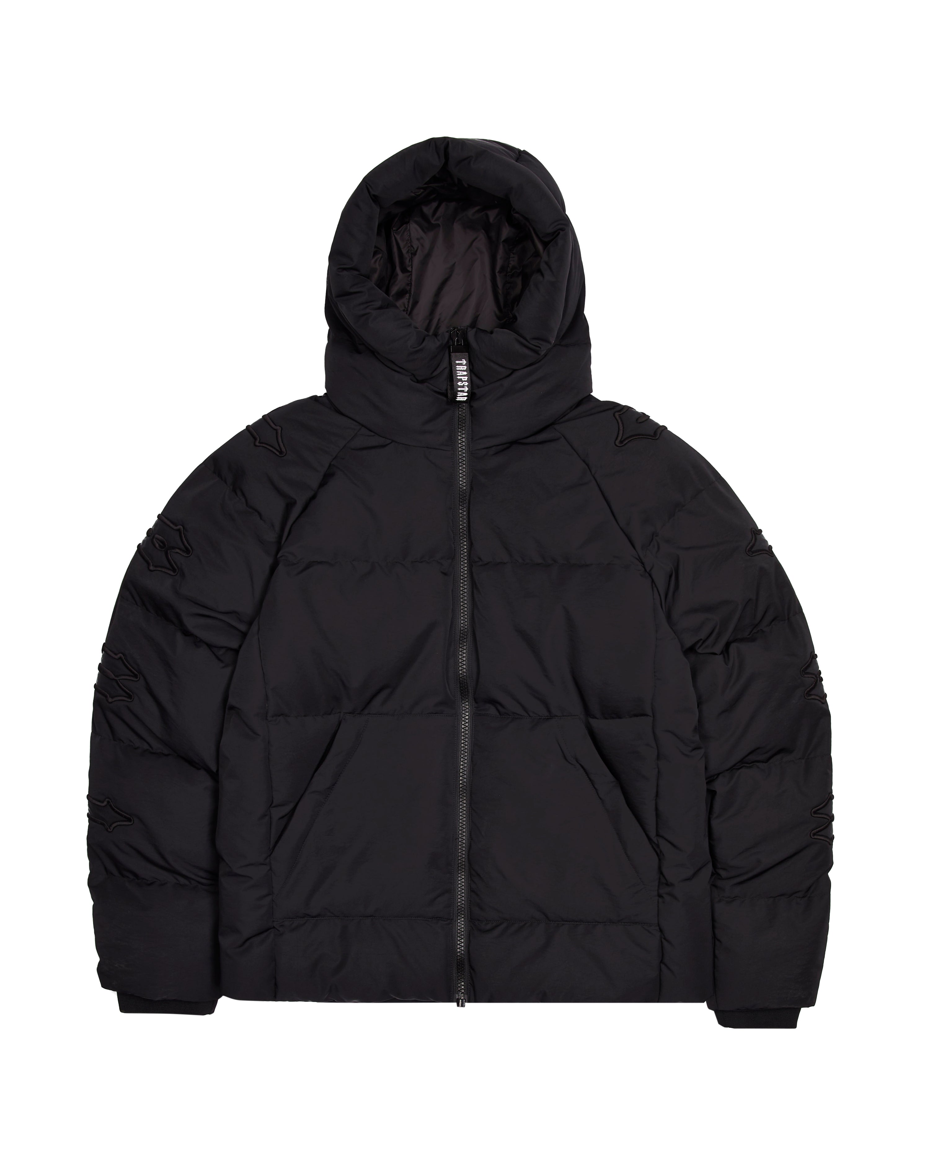 Trapstar Irongate Hooded Sleeve Puffer - Blackout