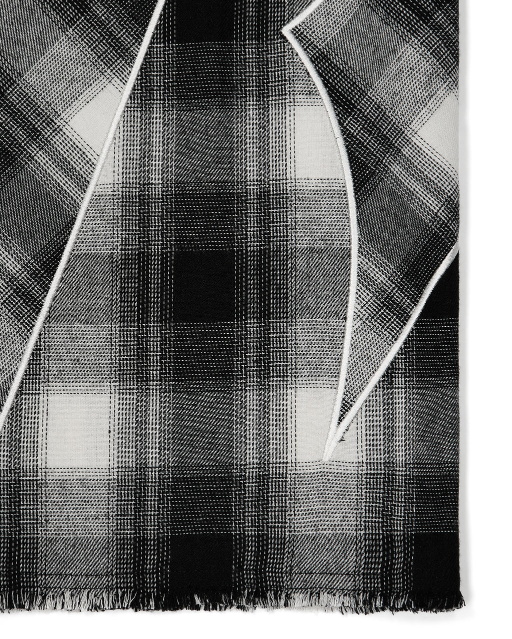 Script Flannel Shirt - Black