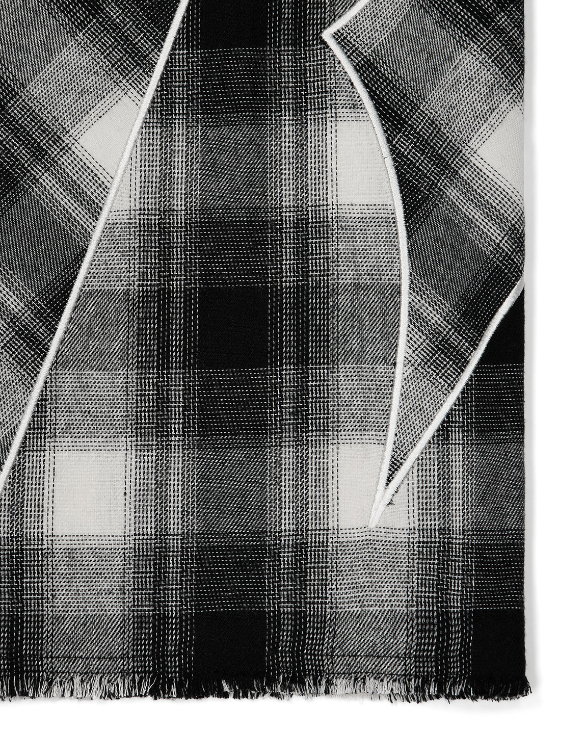 Script Flannel Shirt - Black