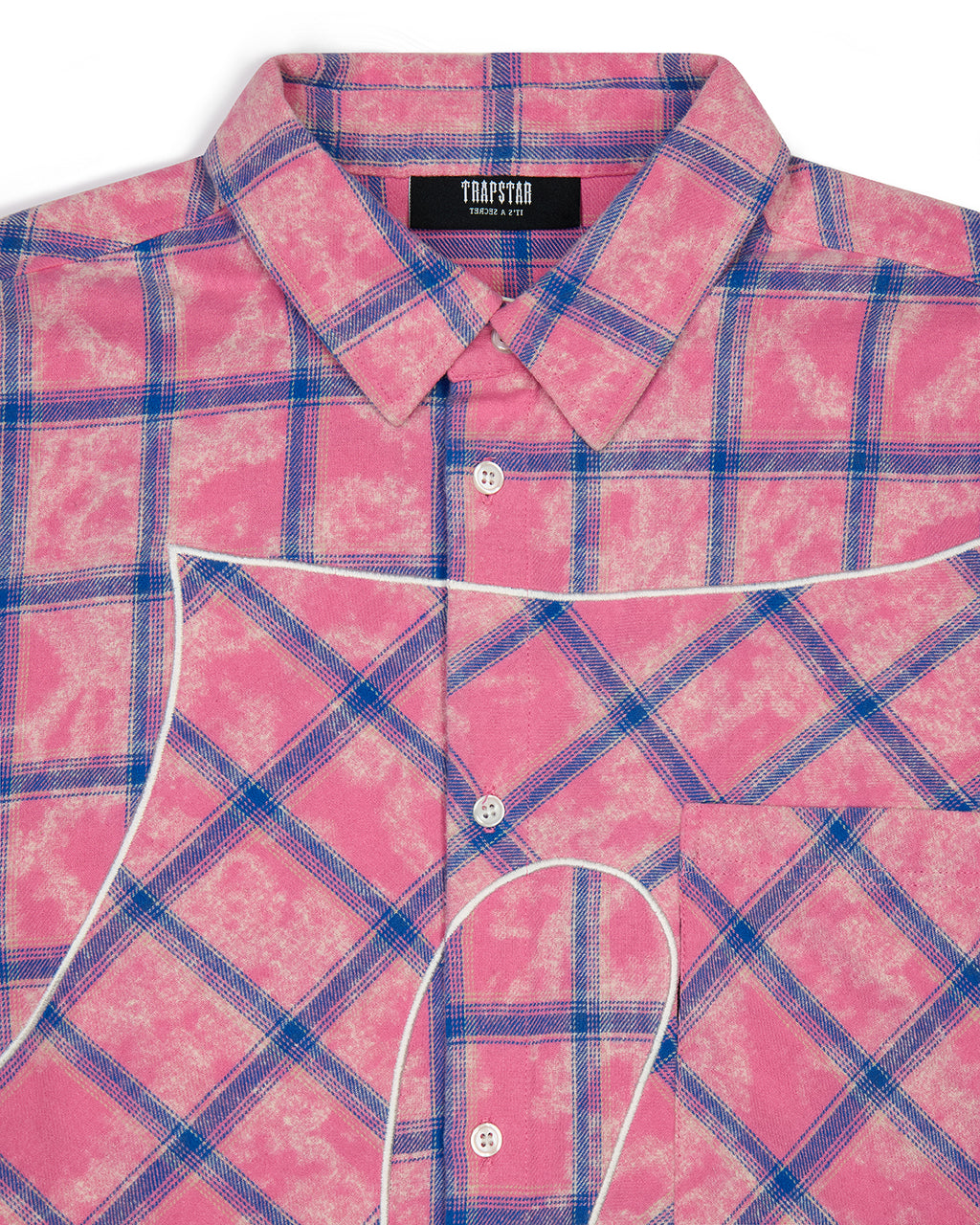 Script Flannel Shirt - Pink