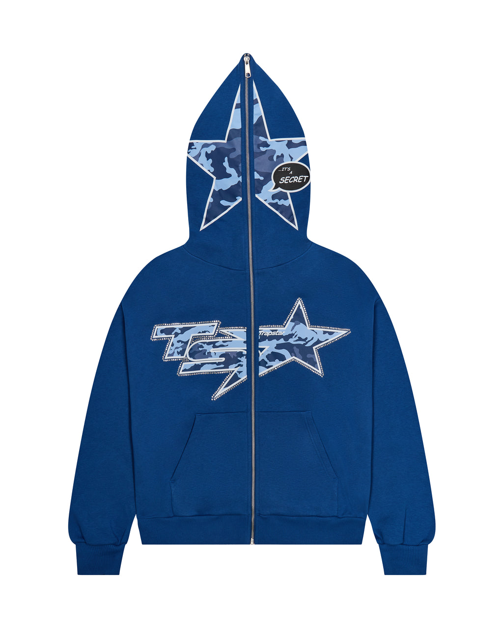 TS Star Rhinestone Tracksuit - Blue