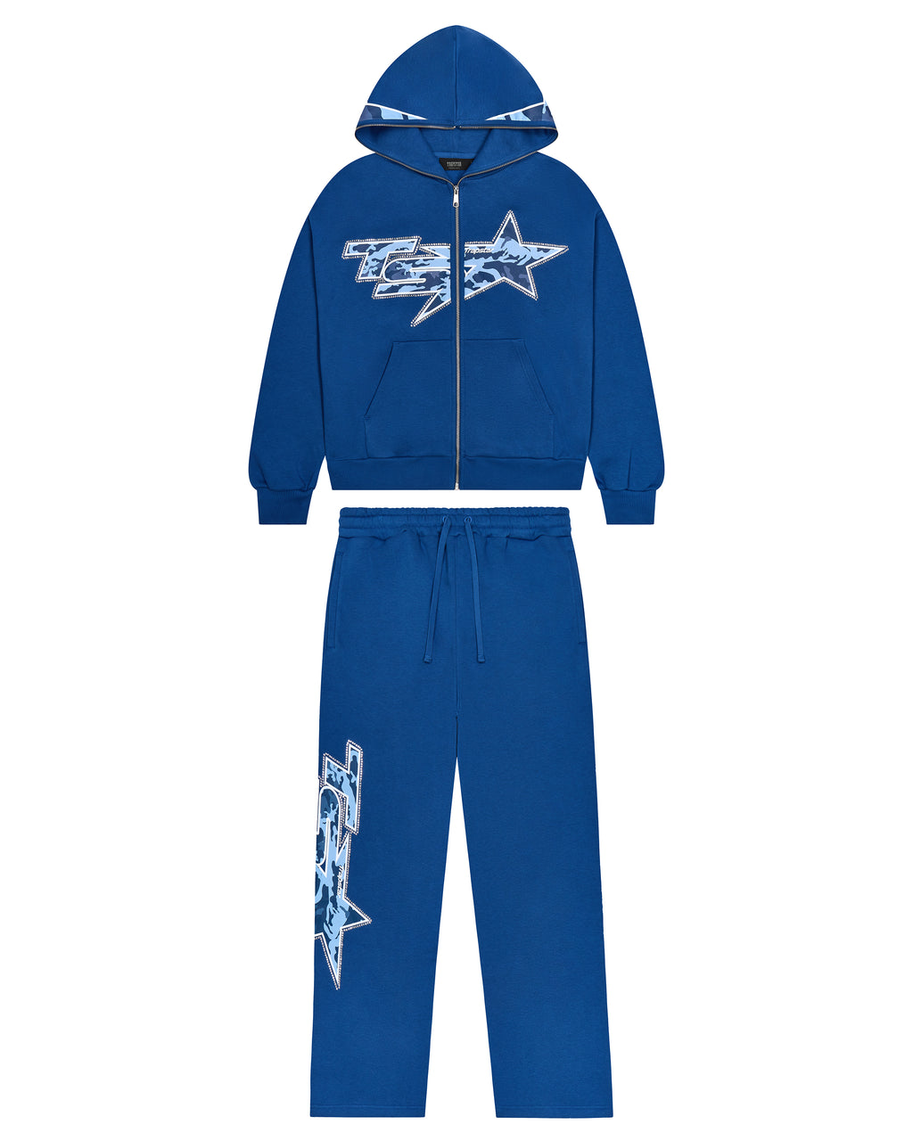 TS Star Rhinestone Tracksuit - Blue