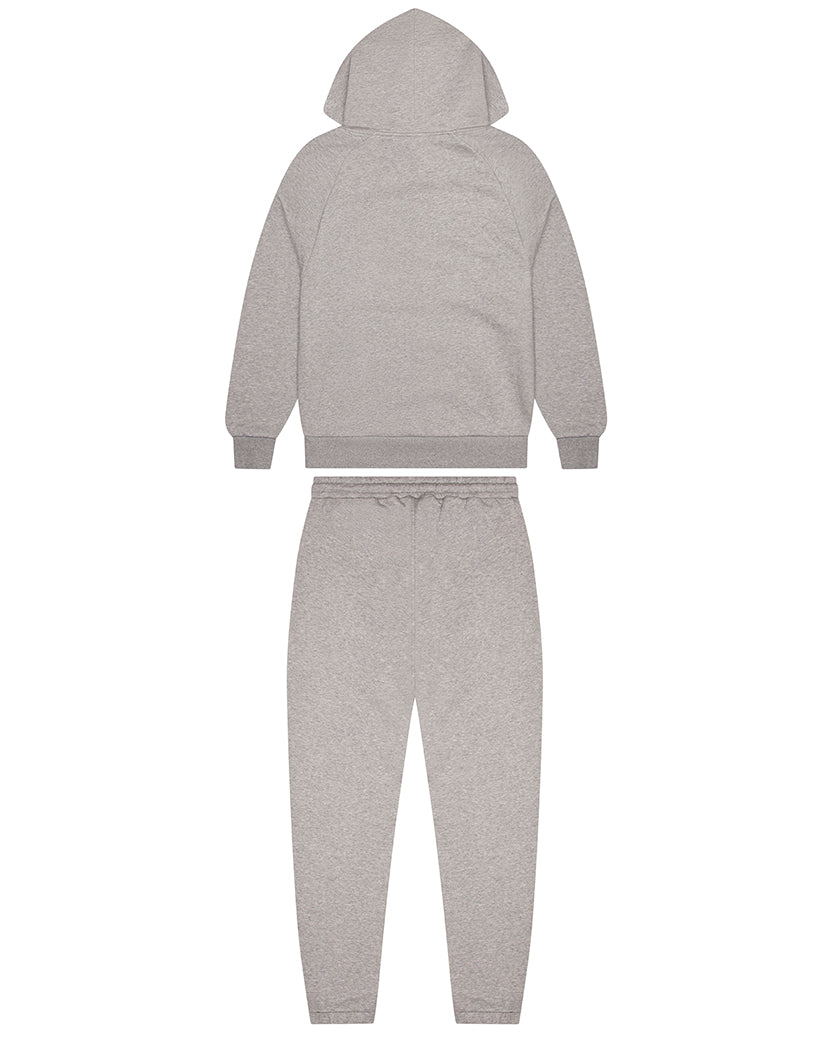 Decoded Chenille Hooded Tracksuit - Grey/Yellow