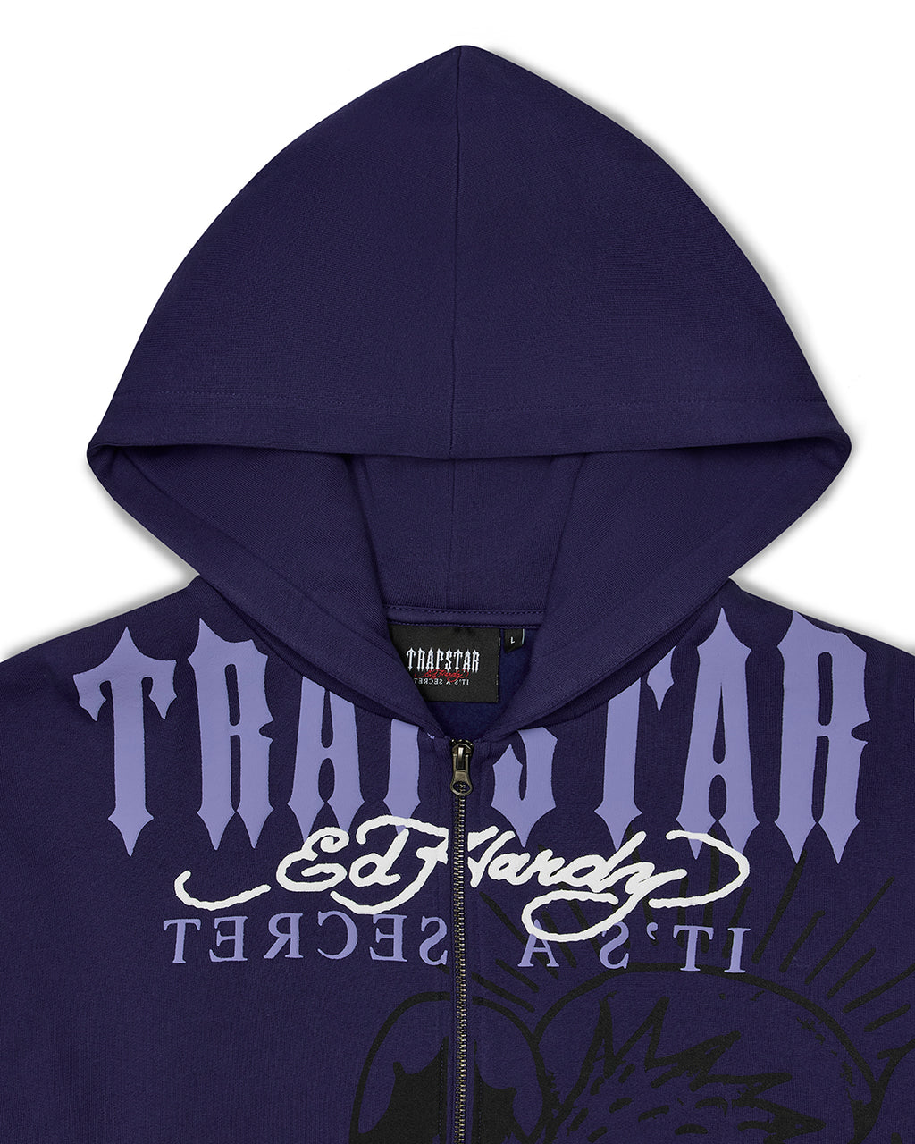 Trapstar x Ed Hardy DBD Hoodie - Navy