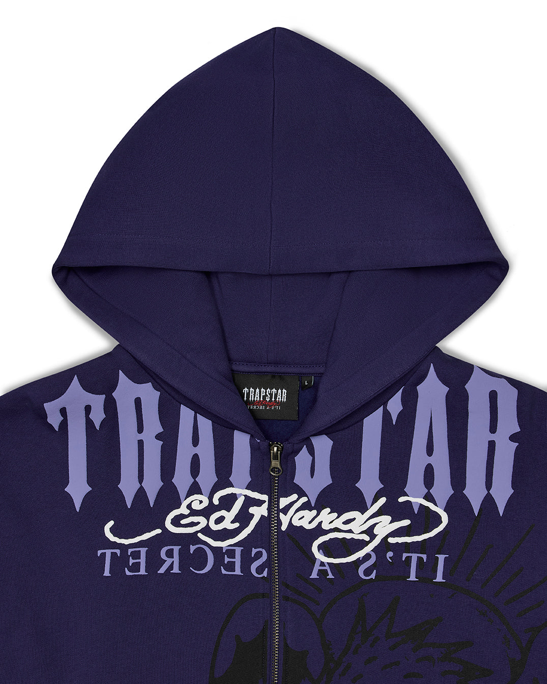 Trapstar x Ed Hardy DBD Hoodie - Navy