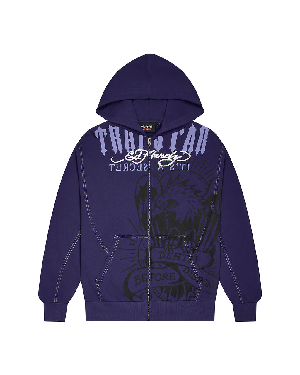 Trapstar x Ed Hardy DBD Hoodie - Navy