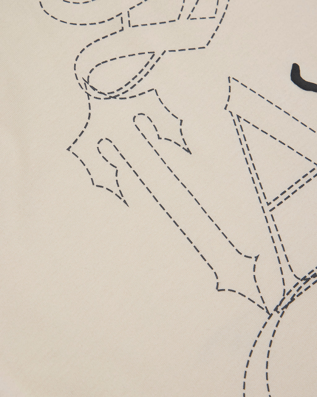 Trapstar x Ed Hardy Hell Cat Tee - Natural