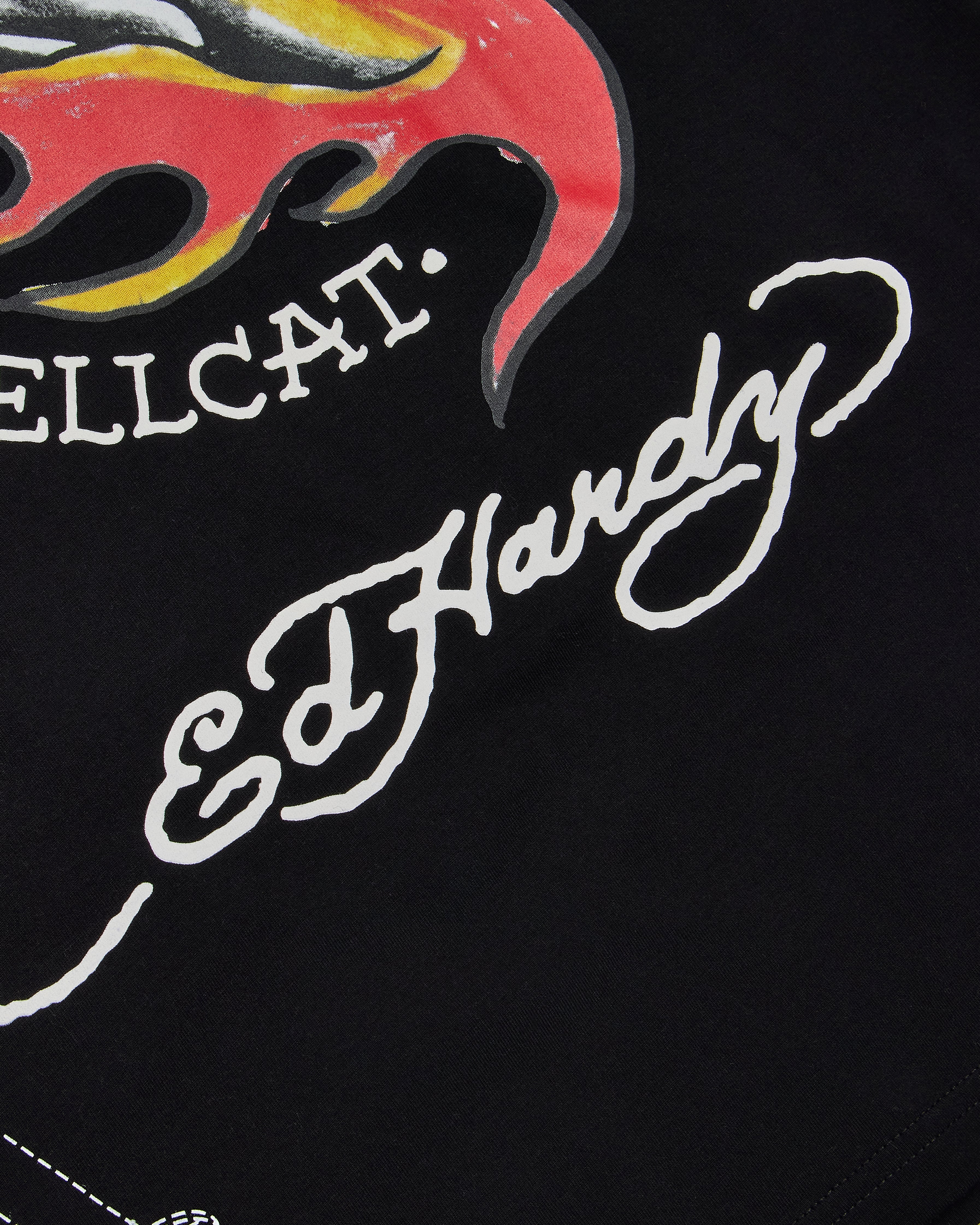 Trapstar x Ed Hardy Hell Cat Tee - Black