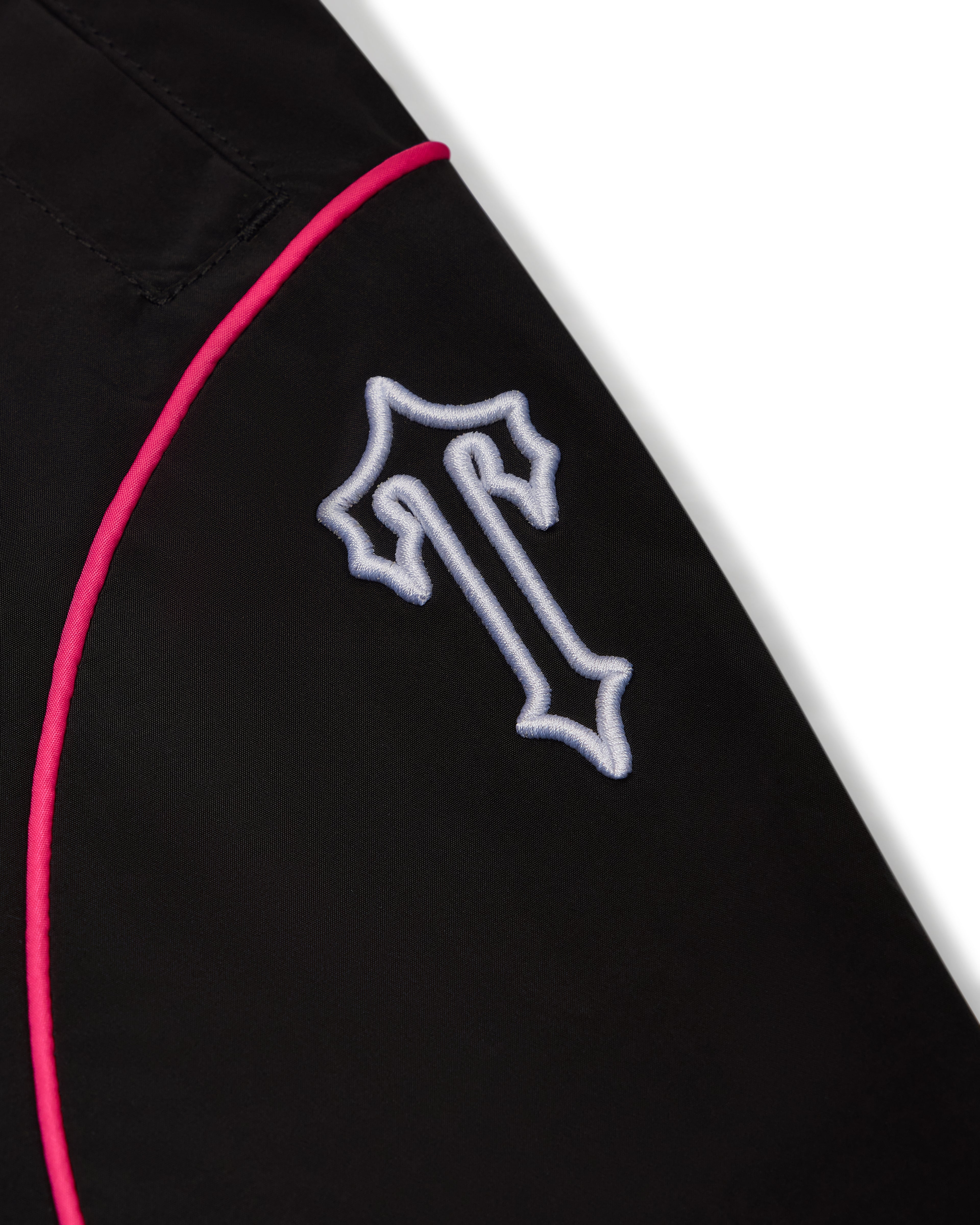 Foundation Shell Tracksuit - Black/Pink