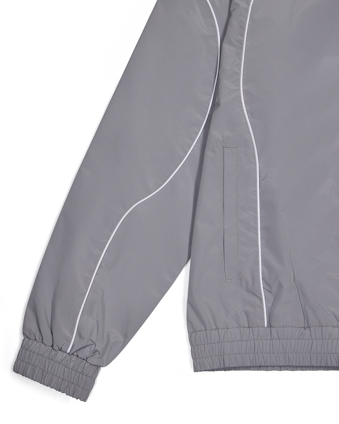 Foundation Shell Tracksuit - Grey/Silver