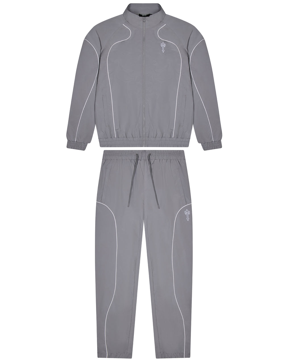 Foundation Shell Tracksuit - Grey/Silver