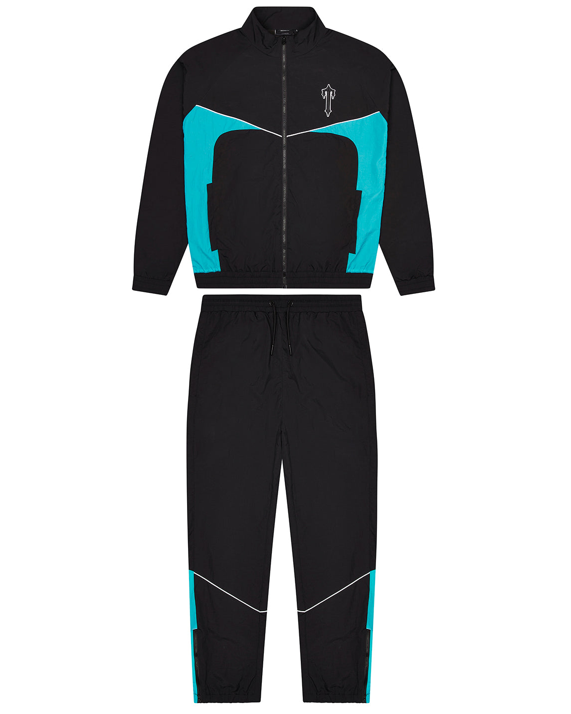 Irongate Shell Tracksuit - Black/Teal