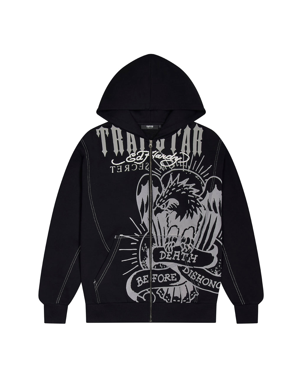 Trapstar x Ed Hardy DBD Hoodie - Black