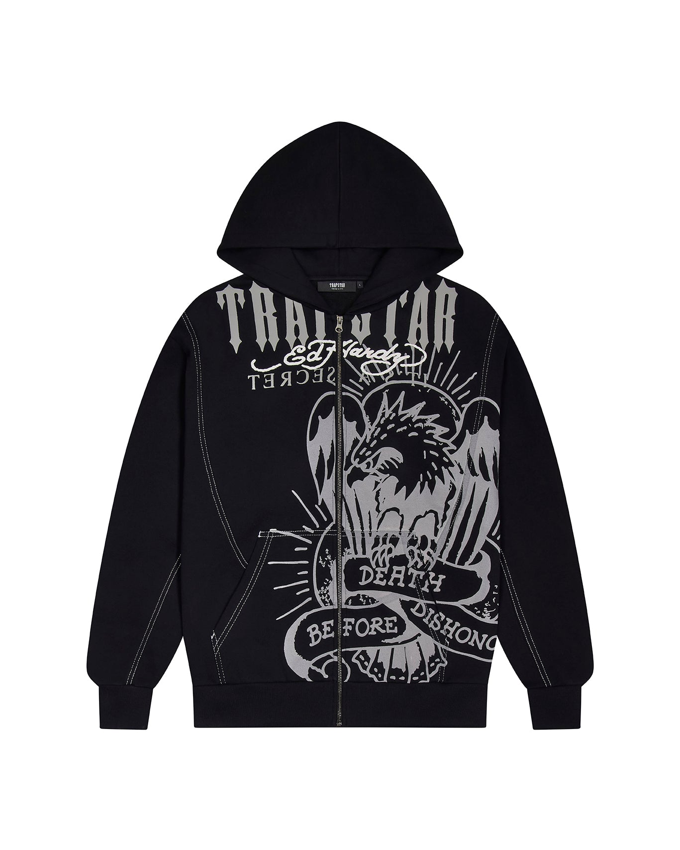 Trapstar x Ed Hardy DBD Hoodie - Black