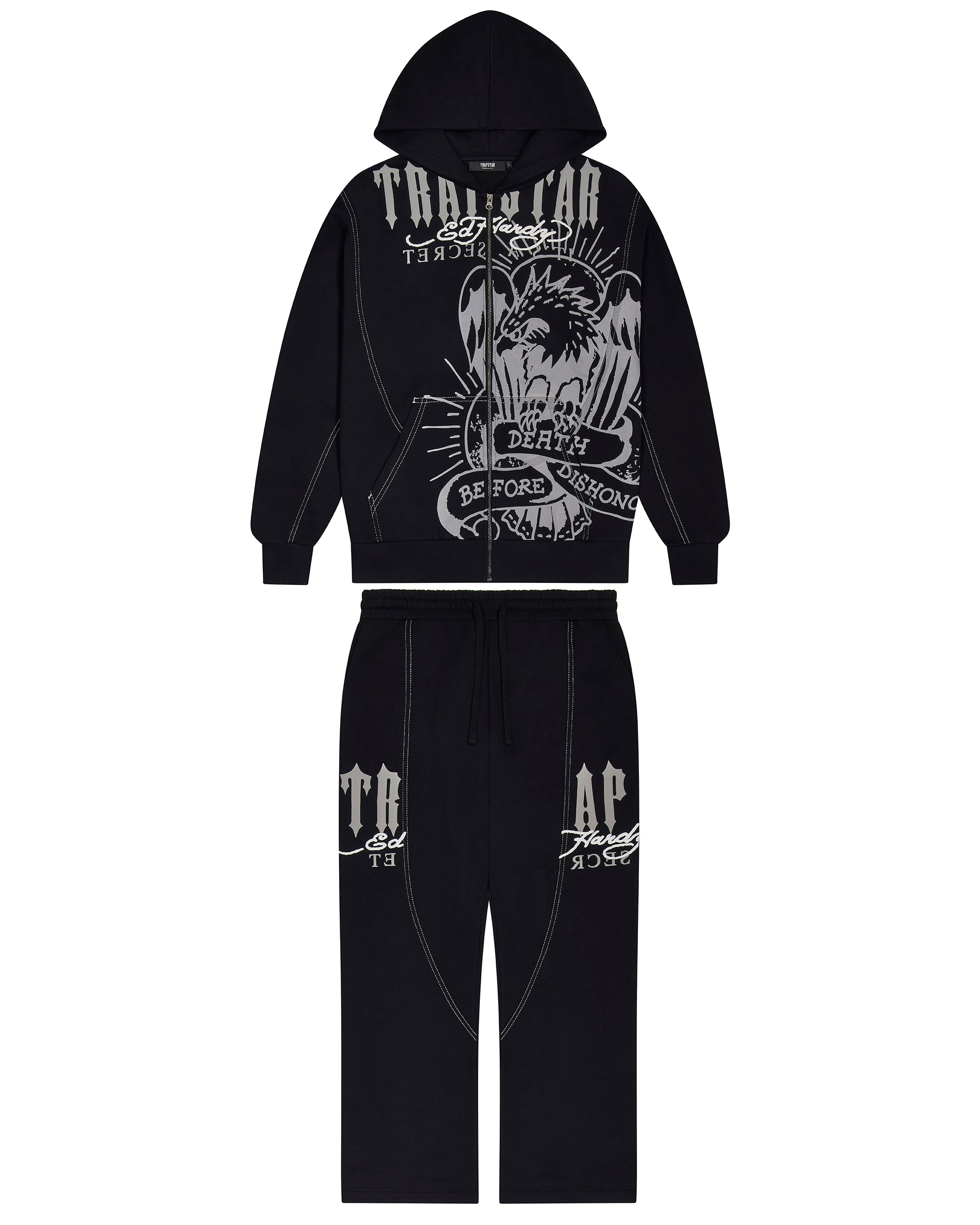 Trapstar x Ed Hardy DBD Hoodie - Black