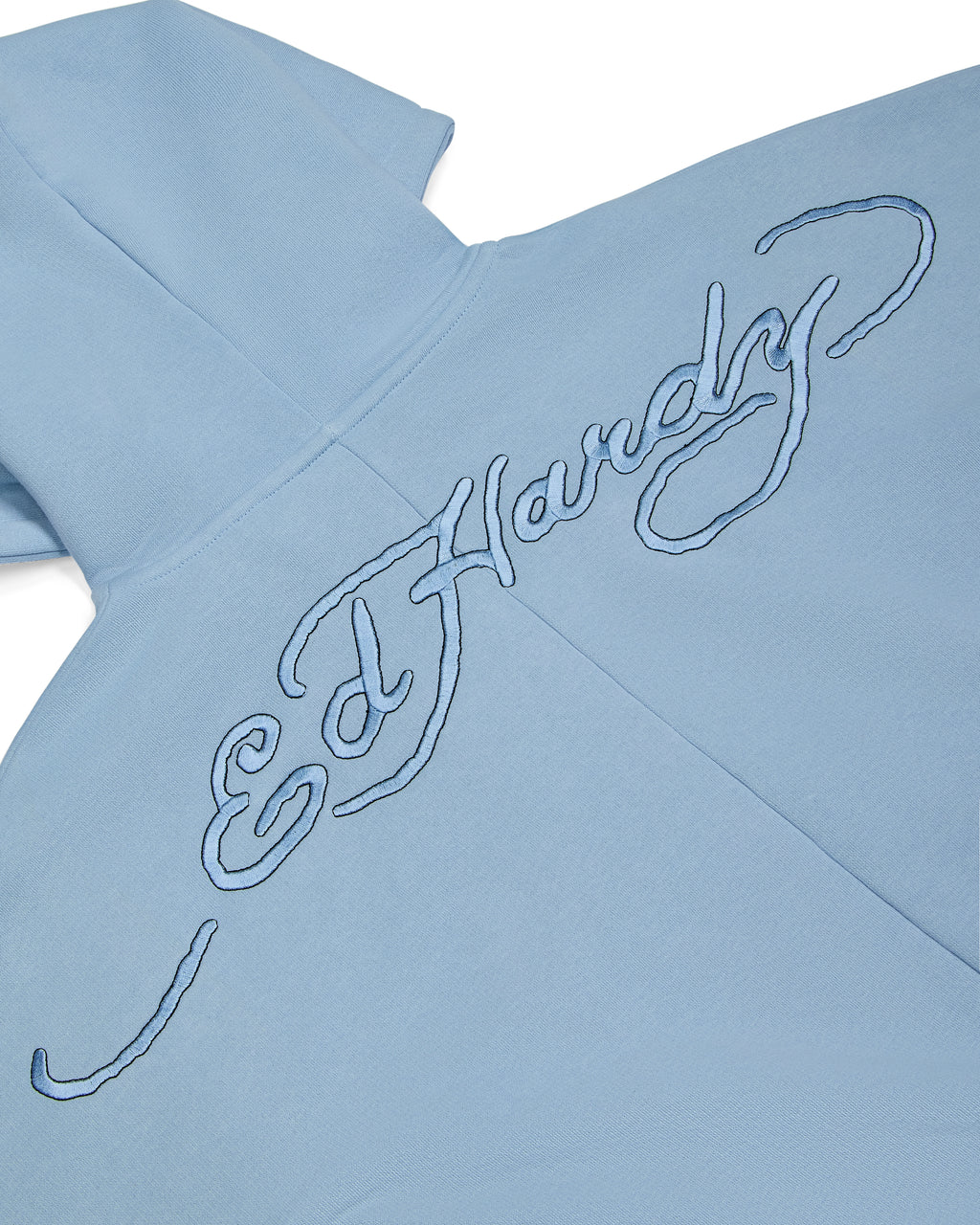 Trapstar x Ed Hardy Women's Love On Fire Hoodie - Baby Blue