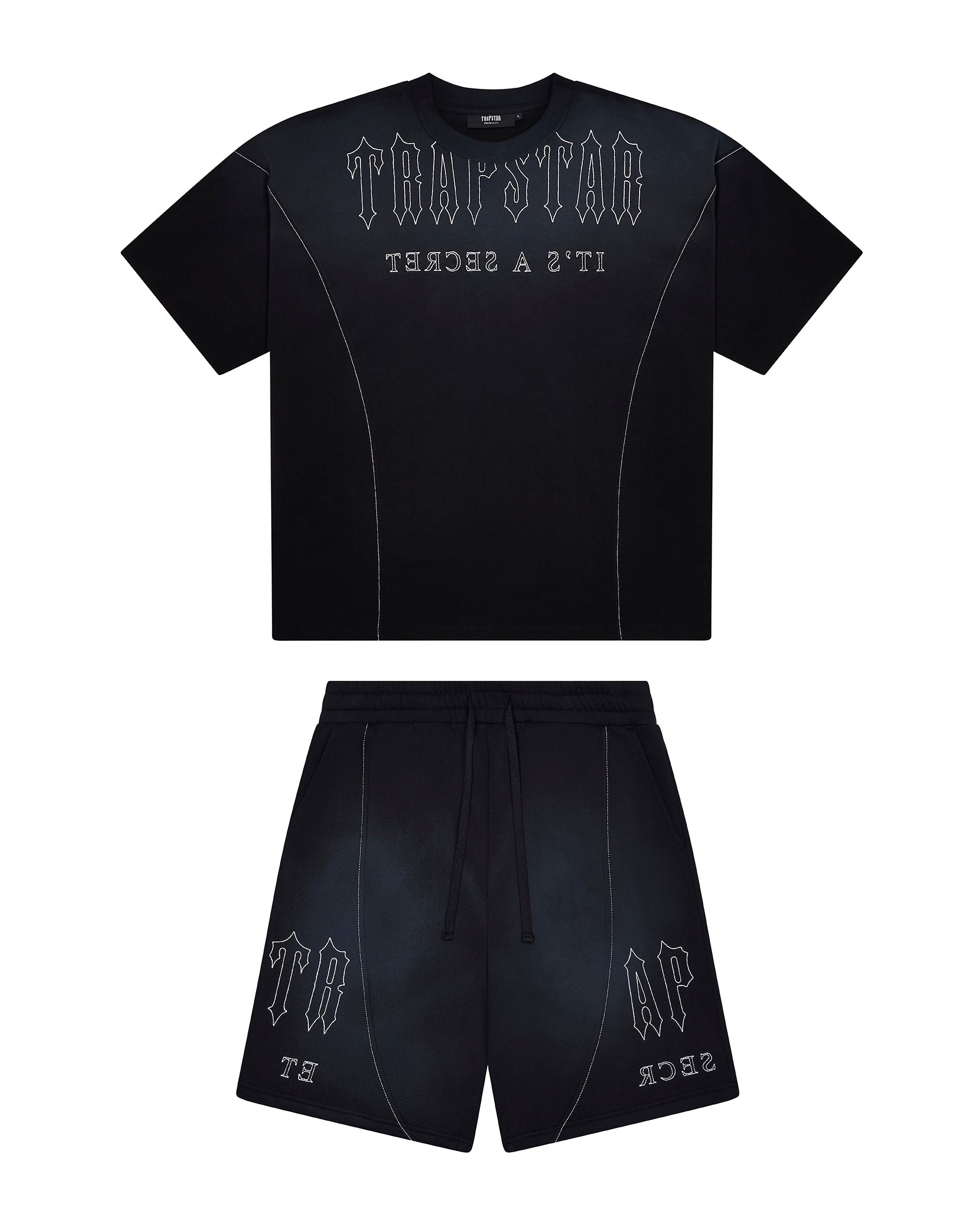 【Trapstar London】DECONSTRUCTED DECODED TEE Tシャツ 半袖 Decoded Tee - Black/Blue Camo | Parallel