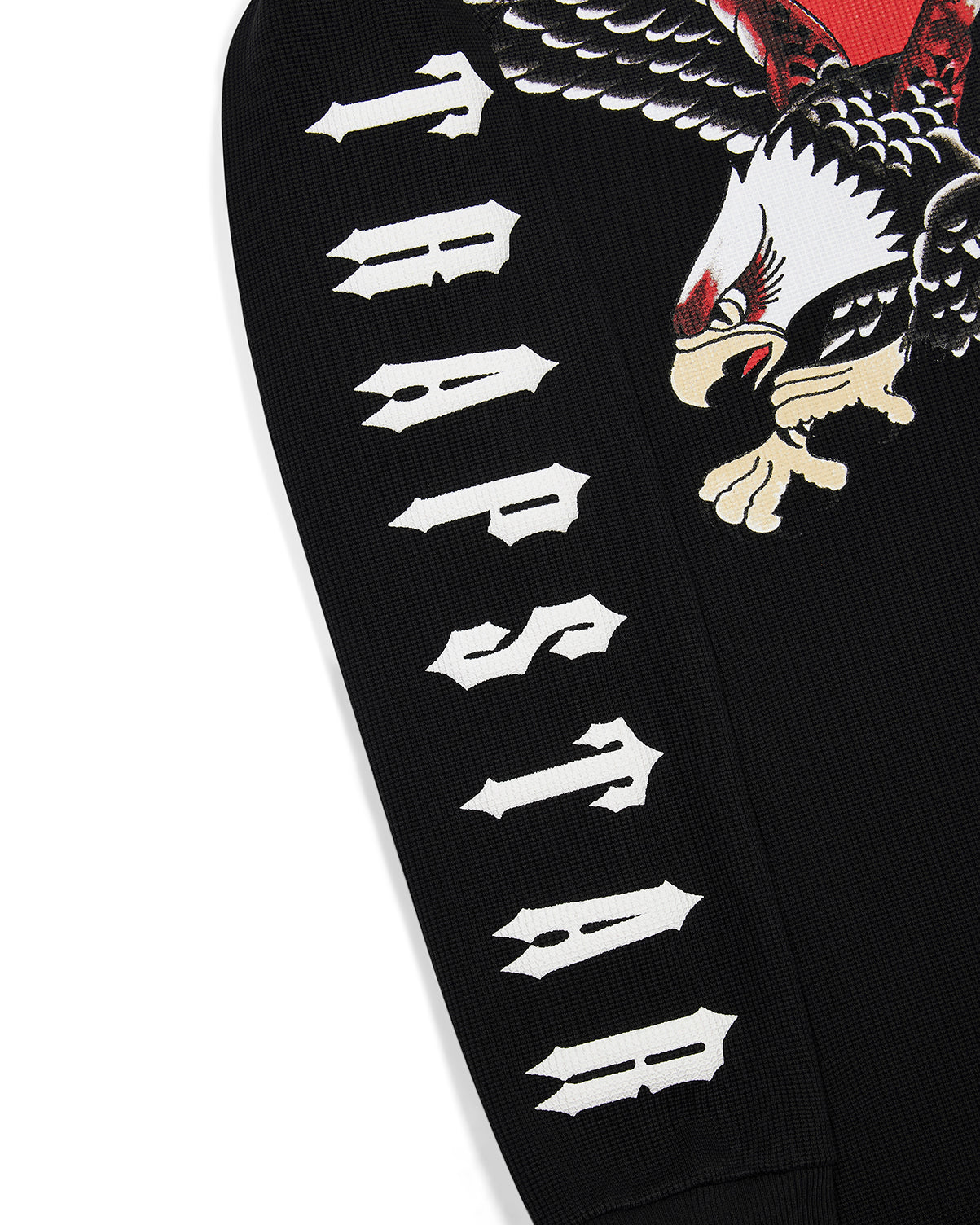Trapstar x Ed Hardy Waffle LS Top - Black