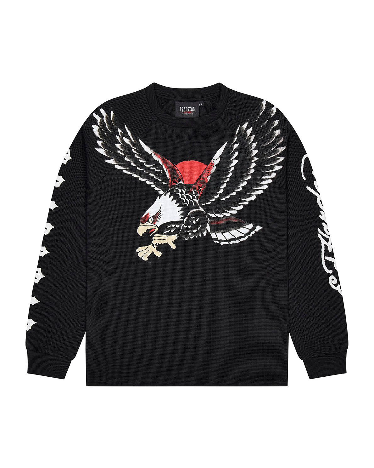 Trapstar x Ed Hardy Waffle LS Top - Black