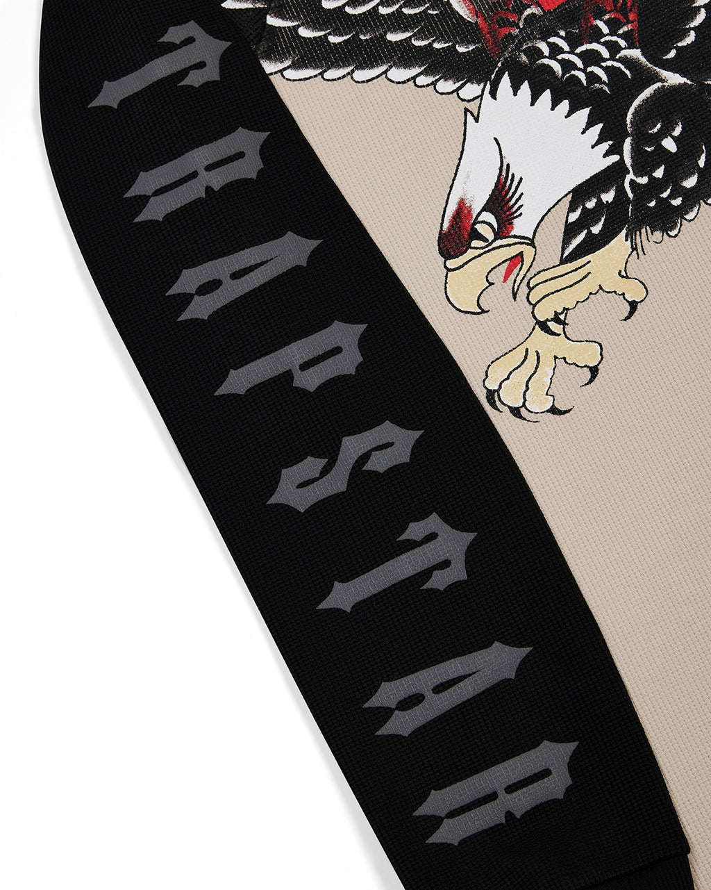 Trapstar x Ed Hardy Waffle LS Top - Natural/Black