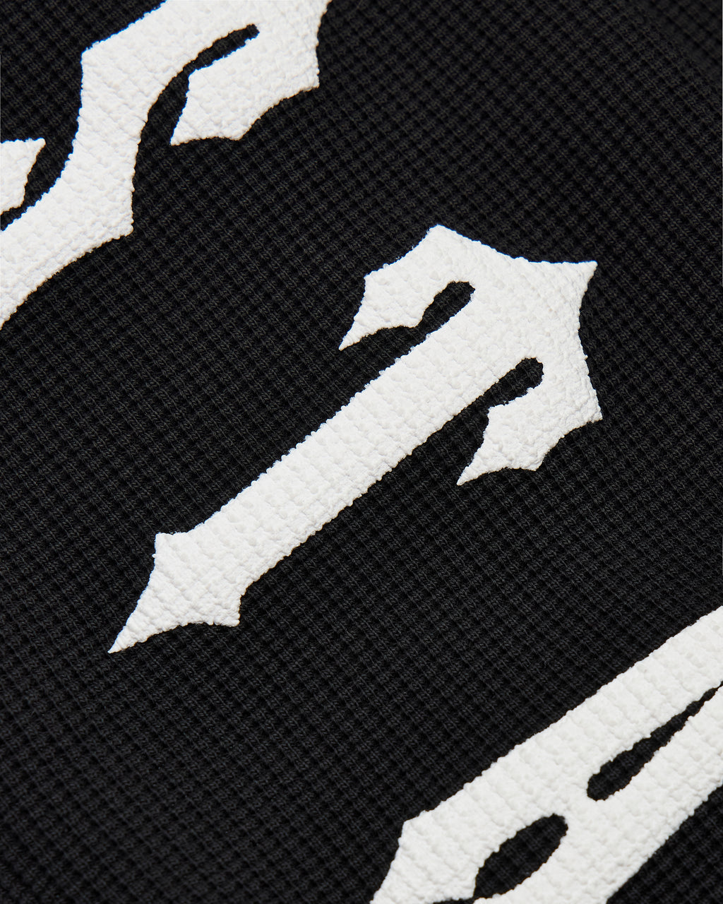 Trapstar x Ed Hardy Waffle LS Top - Black