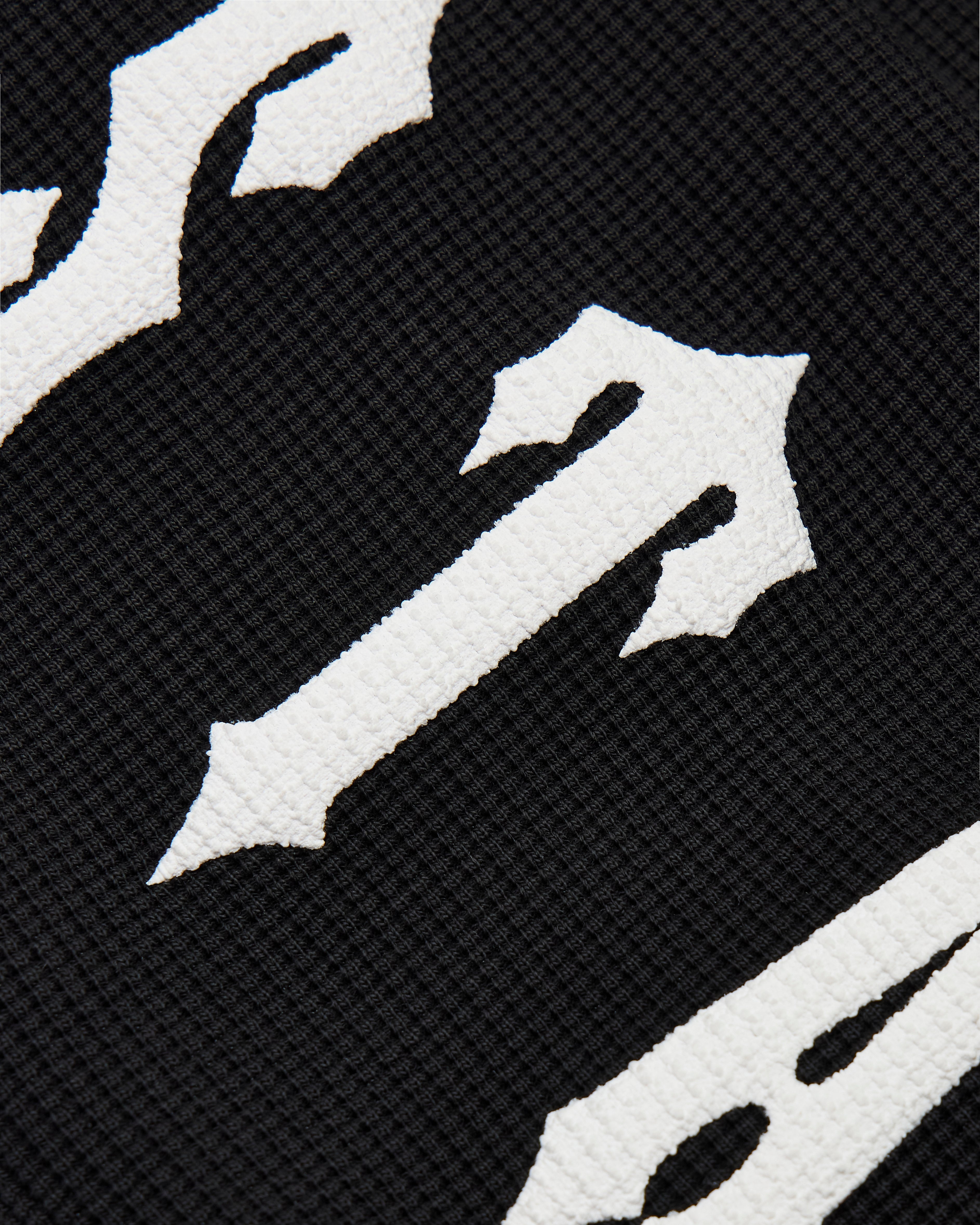 Trapstar x Ed Hardy Waffle LS Top - Black