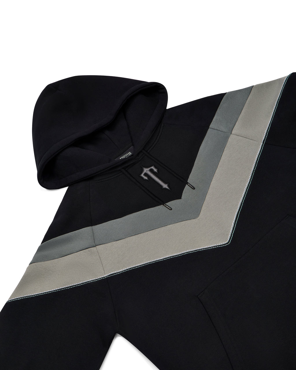 V Stripe Tracksuit - Black