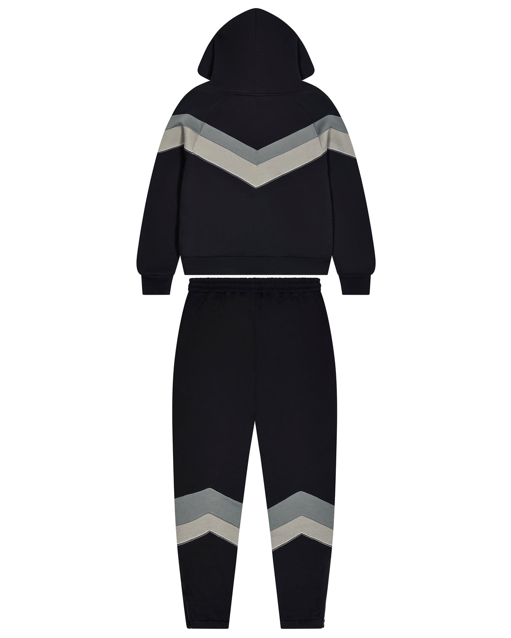 V Stripe Tracksuit - Black