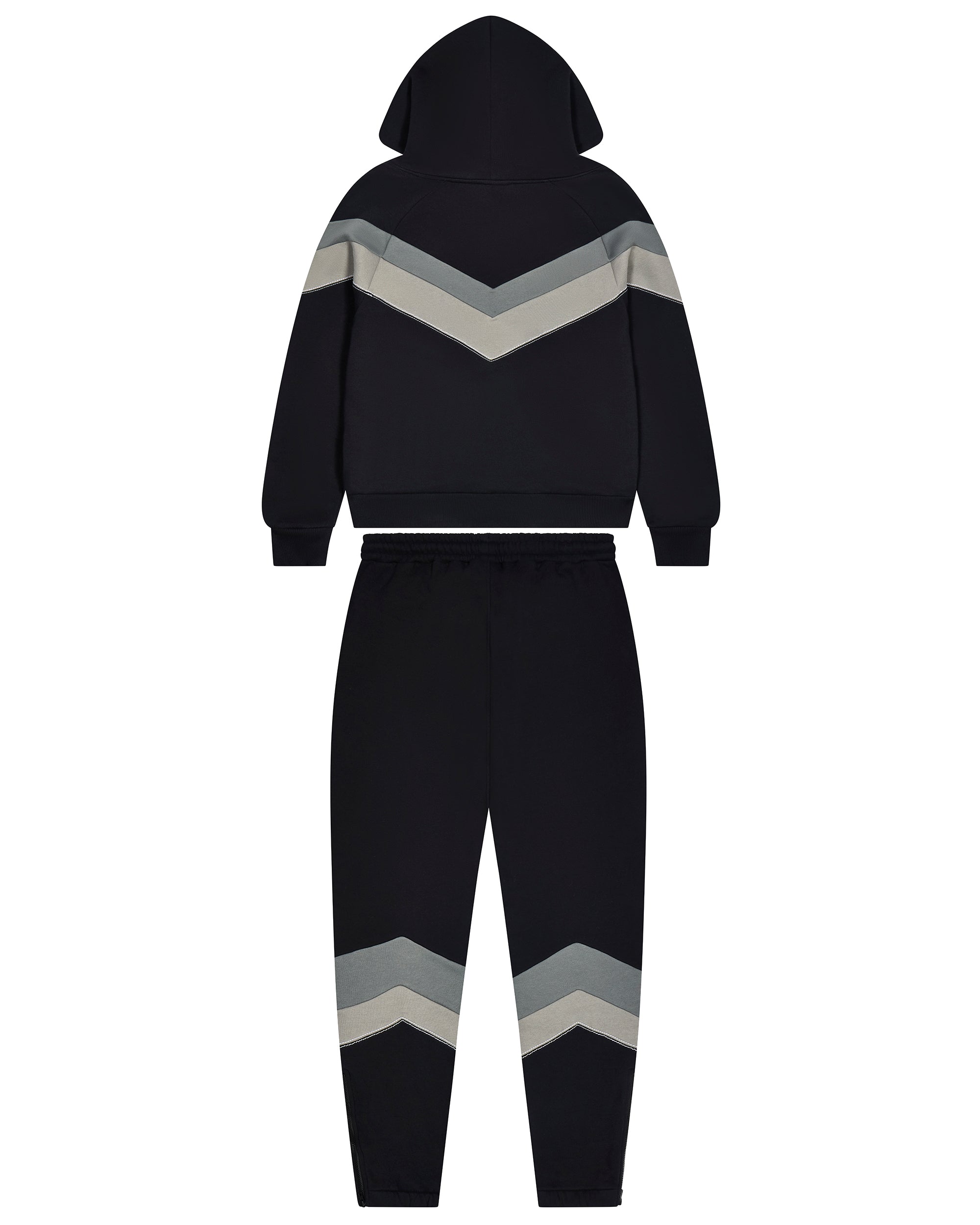 V Stripe Tracksuit - Black