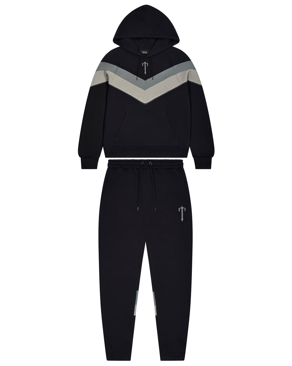 V Stripe Tracksuit - Black