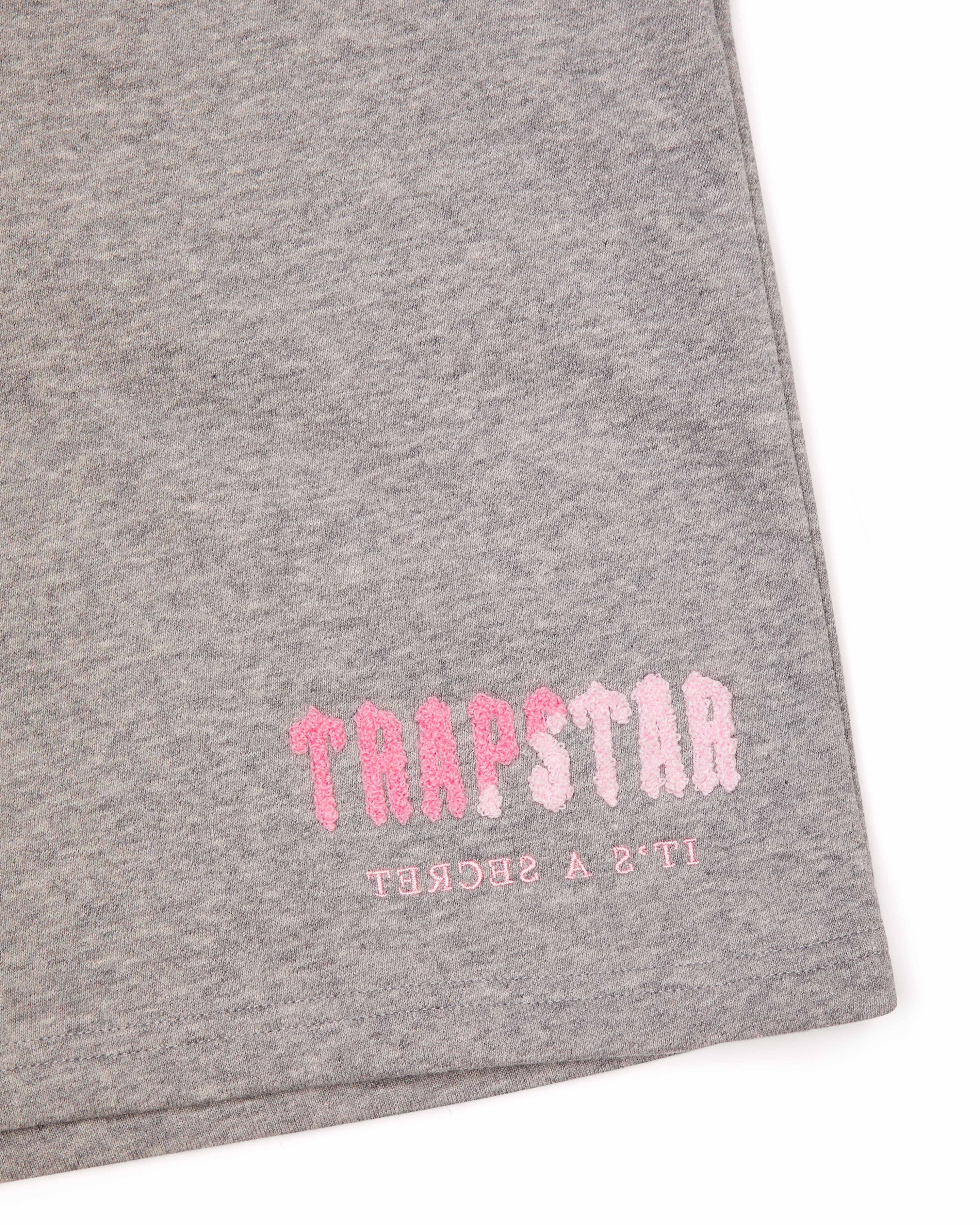 Decoded Chenille T-Shirt - White/Grey/Pink