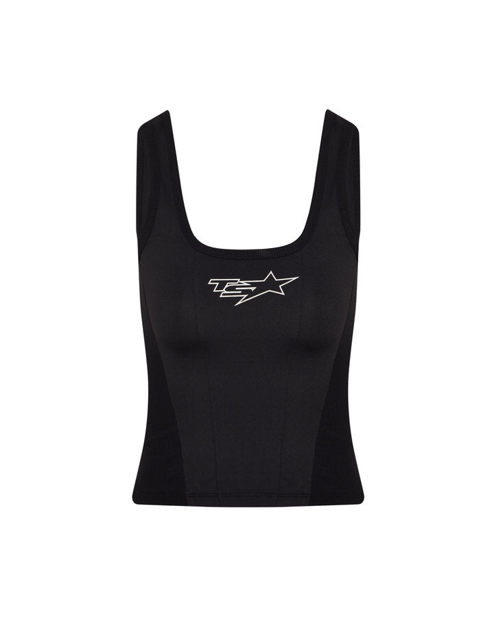 Women's TS STAR Contour Panel Vest - Black