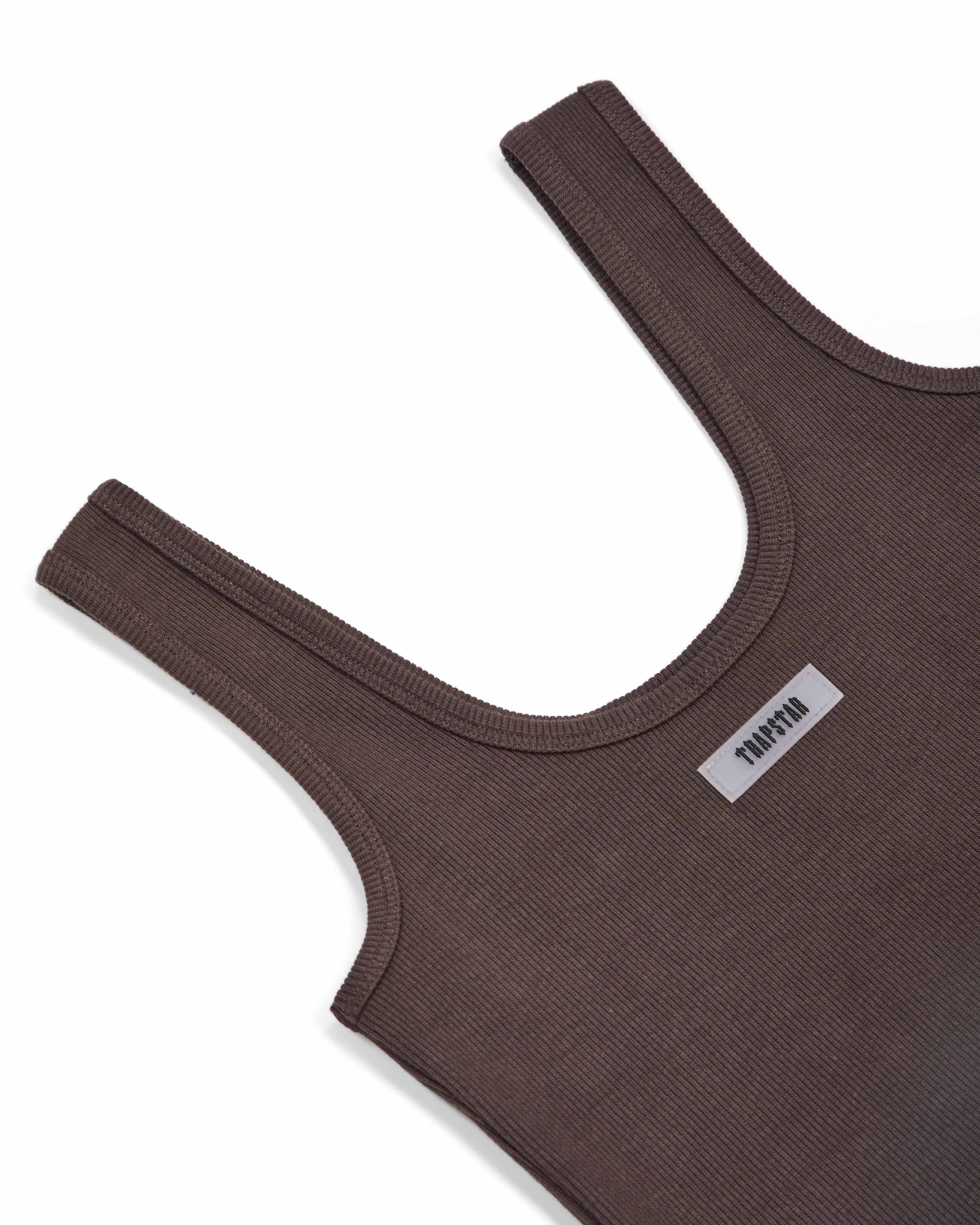 Women's Rib Vest with Irongate Silicone Badge - Brown