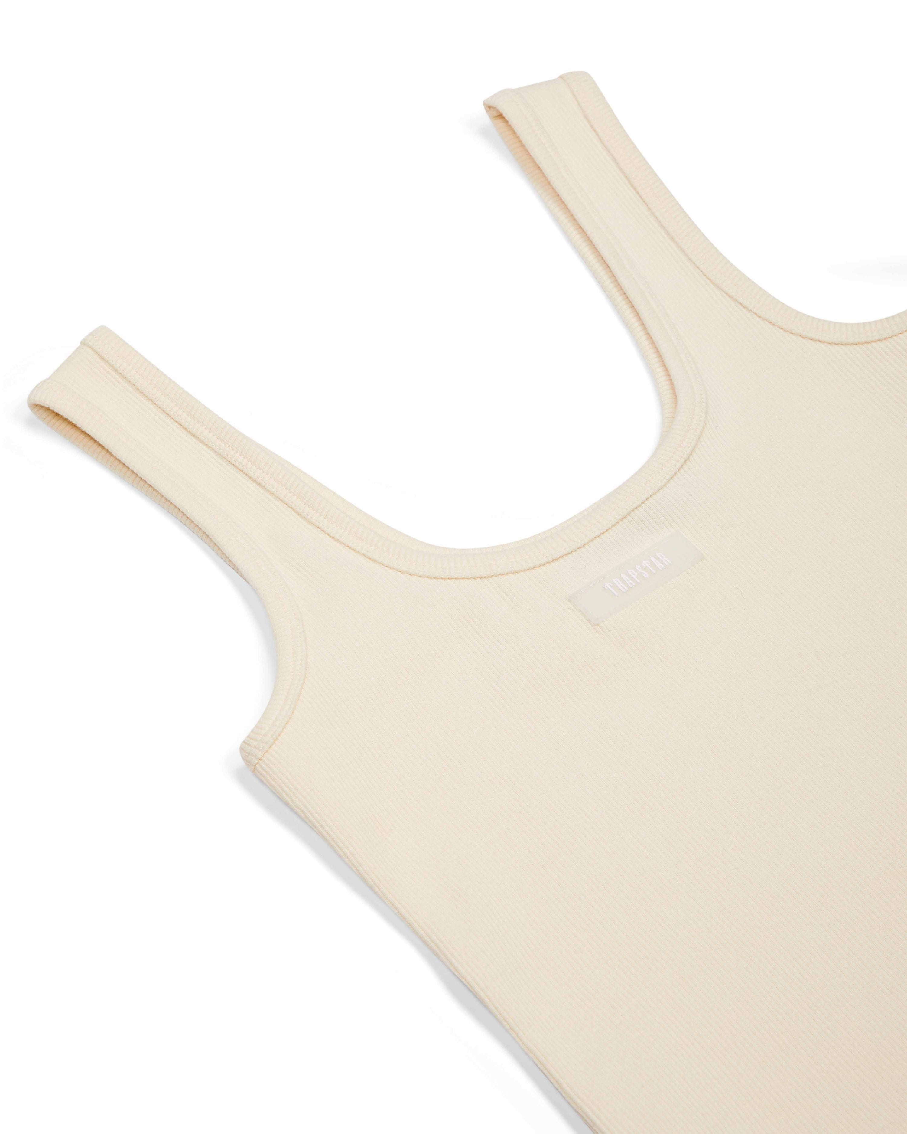 Women's Rib Vest with Irongate Silicone Badge - Off White