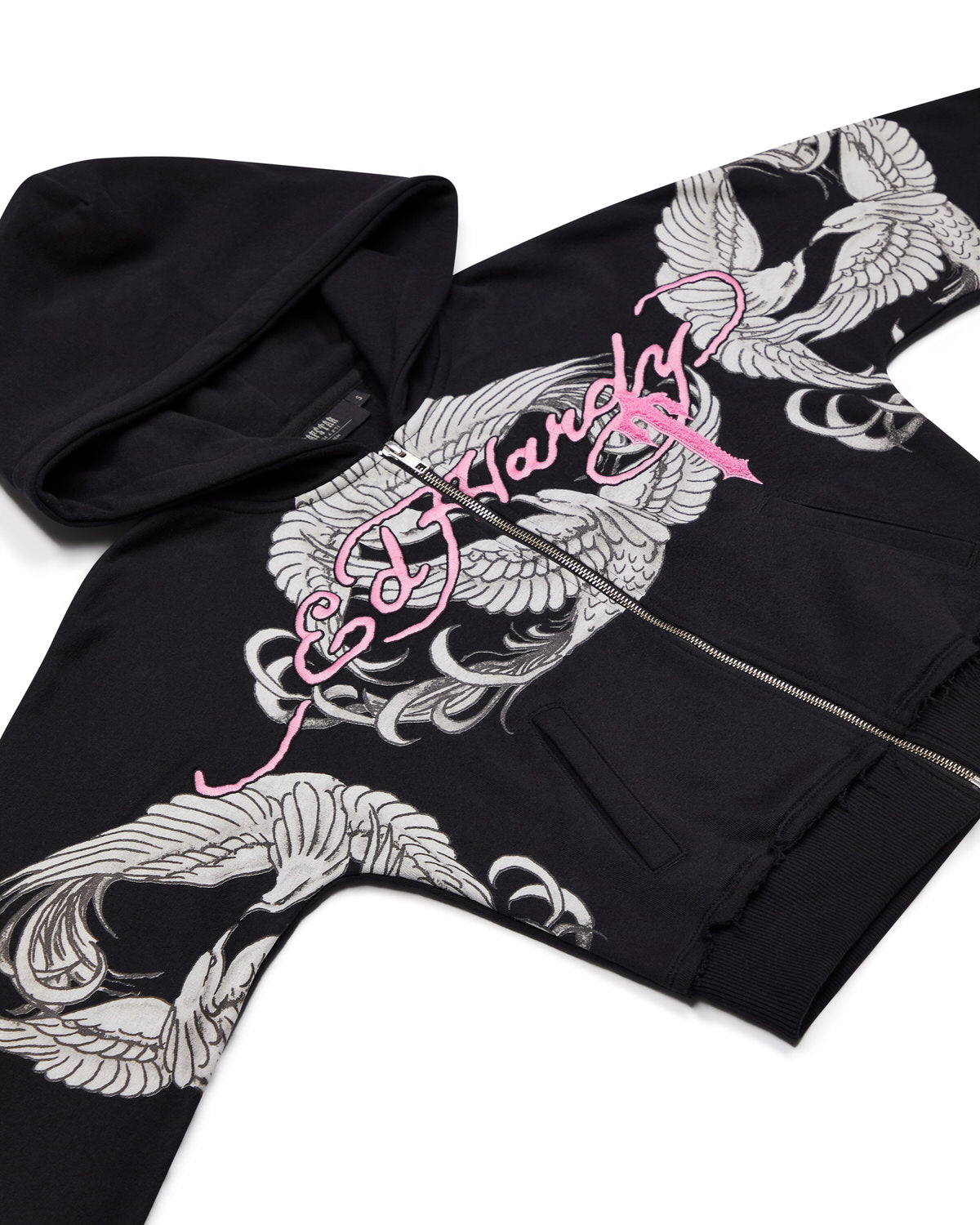 PRE-ORDER Trapstar x Ed Hardy Women's Hoodie - Black/Pink