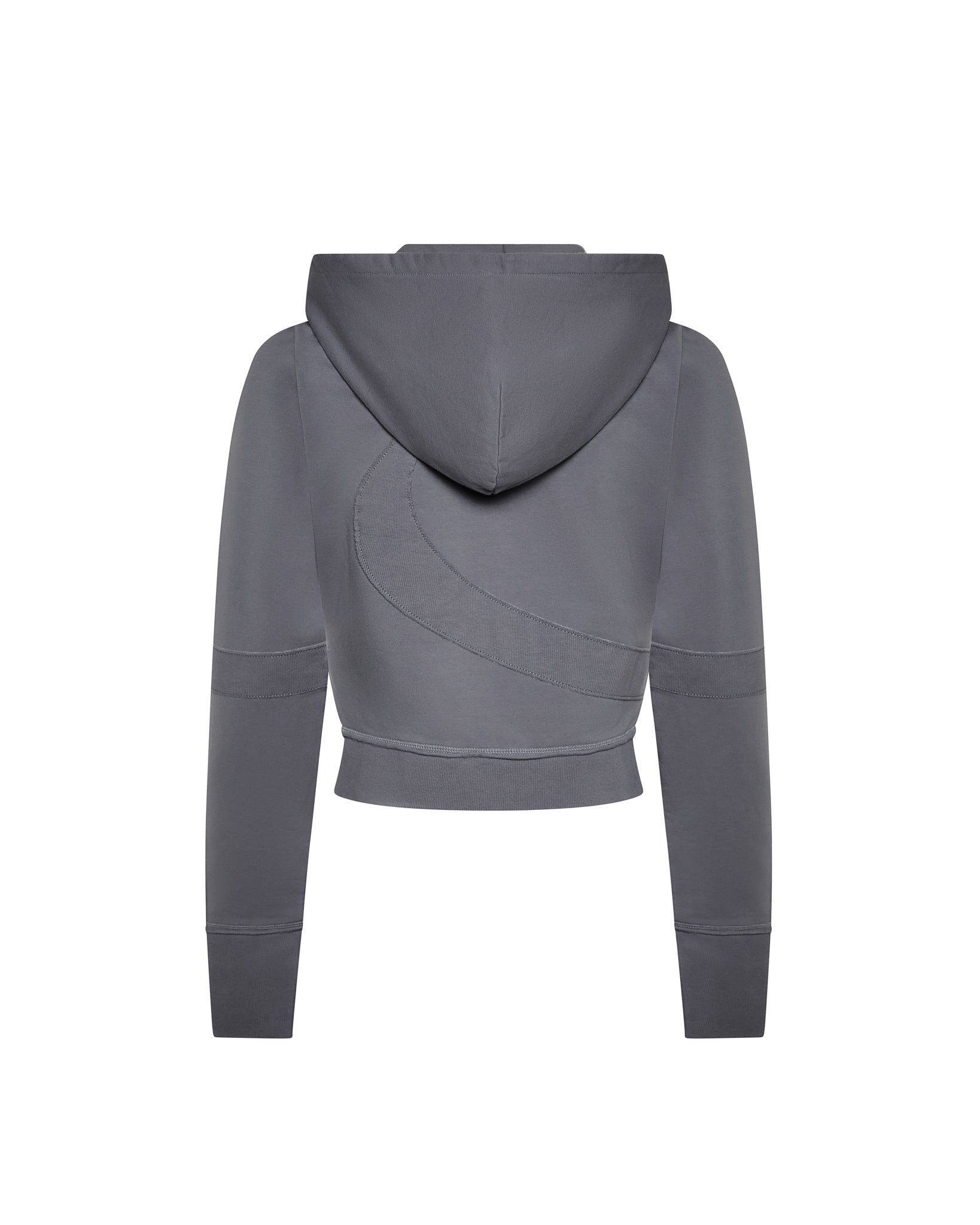 Trapstar Womens Hyperdrive Rib Panel Zip Hoodie - Grey