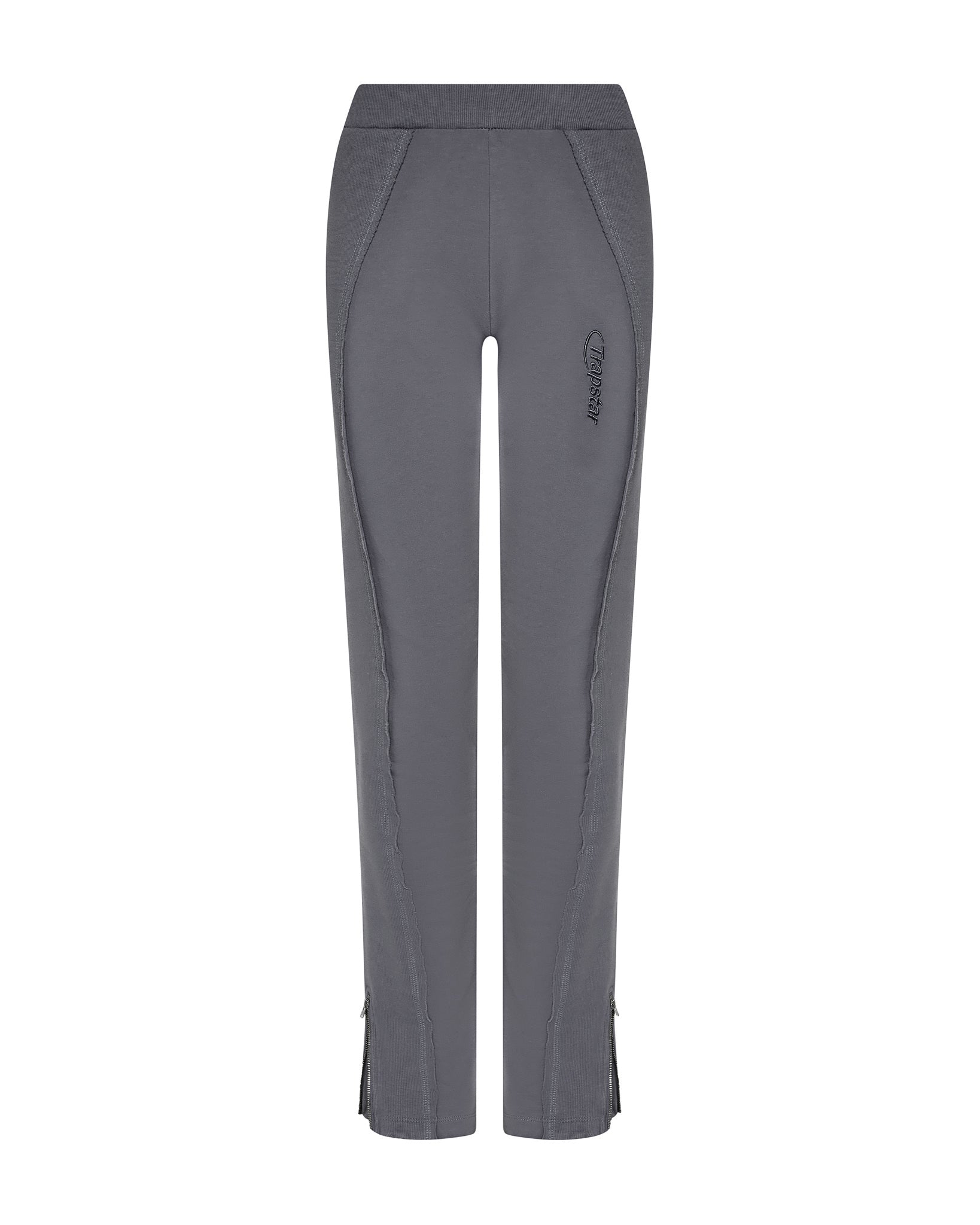 Trapstar Womens Hyperdrive Rib Panel Track Bottoms - Grey